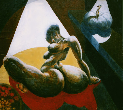 Femme noire à  la Courge